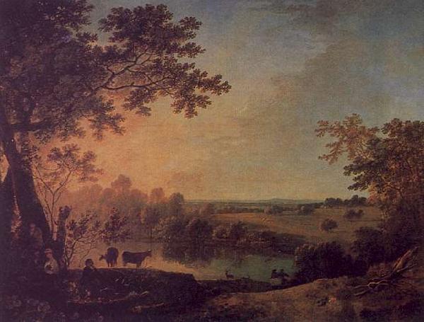 Richard  Wilson View in Windsor Great Park oil painting image